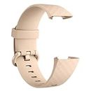Tobfit Watch Strap Compatible with Fitbit Charge 4 / Fitbit Charge 3 (Watch Not Included), Removable Soft Belts for Charge 3/4 Wristband, Smartwatch Band for Men & Women (S, Pink Beige)