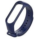 XIHAMA Strap for Xiaomi mi Band 4/3, Silicone Replacement Band Fitness Sports Bracelet Wristband (Dark Blue)