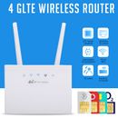 300Mbps WiFi Unlocked 4G LTE Modem Router VPN Wireless Internet Router &SIM Slot
