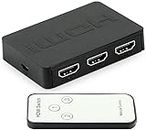 Alexvyan 3 Port HDMI 4 K 1.4V Version Switch Splitter Compatible with Fire Stick, Xbox One, PS3, 4, TV (Black)