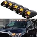 CAMFIRE Car 5pcs Cab Roof Marker Lights For Truck SUV DC 12V 12-SMD LED Smoked Black Lens Clearance Marker LED Roof Lamps Doom Lights For All Cars
