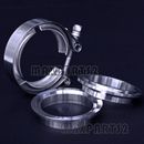 2.5" inch 64mm V-Band Vband Clamp Stainless Steel Flange exhaust pipe tailpipe 