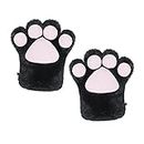 Plush Cat Paw Gloves Cute Cat Bear Dog Claws Gloves Winter Warm Cartoon Animal Mittens Full Finger Thermal Gloves Hand Warmer Handwear Halloween Christmas Cosplay Party Costume Gloves For Adults Teens