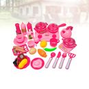 33 piezas Juegos de cocina de fingir para niños Juego de vajilla Juego de juegos de cocina Juego de fingir