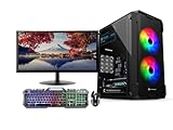 CHIST Core I5 Gaming Desktop Complete Computer System Full Setup For Gaming(Core I5 3470 Processor/ 8Gb Ram/Gt 730 4Gb Graphic/ 512Gb Ssd/22 Monitor/Keyboard Mouse/Windows 10/ Wifi)Intel
