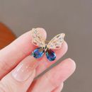 Trendy Shining Blue Butterfly Brooch For Women Clothing Accessories Jewelry Gift