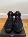 Nike Jordan 6 Retro Infrared Basketball shoes - Size 10 Black