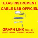 ★★ CABLE USB TEXAS INSTRUMENT OFFICIEL CALCULATRICE TI83 + TI84 TI89 SILVER PLUS