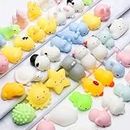LABEAUTE Kawaii Mochi Squishy Toys - Mini Animal Stress Relief Squishies for Kids' Birthday Party Favors (Random, 20 Pack)