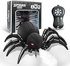 Ramokdu Realistic RC Spider Robot, Remote Control Toys with Spray/Light/Music, Gifts for 6 7 8 9 10 11 12 Year Old Boys Girls, Christmas Birthday Halloween Easter Kids, Multicolor