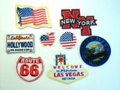 1x American Patches Embroidered Cloth Badge Applique Iron Sew On NY USA