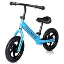 Balance Bicycle Balance Bike for 2, 3, 4, 5 6 Year Old Kids, 12 Inch Toddler Balance Bike Kids Indoor Outdoor Toys, No Pedal Training Bicycle with Adjustable Seat Height