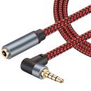 Headphone Extension Cable 10 Ft 3.5Mm Extension Cable Male to Female 4 Pole Aux 