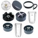 for NutriBullet 600W 900W Accessories Parts Cups Jar Lid Handle Blade Gears Set 