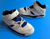 NIKE Air Jordan Flight Club Toddler Boy 10C White Blue Sneakers Shoes DM1687-101