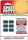 Pack 6 EPOXY PUTTY Waterproof Mouldable Hard and Fast Repair Epoxy Wood Metal, Plastic, Ceramic Multi-Purpose Cracks, Repair Fills for Quick Fixes Solvent Free