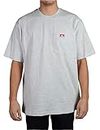 Ben Davis Men's Classic Label Short Sleeve Heavy Duty T-Shirt, Ash Grey, X-Large