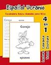 Español Ucranio Vocabulario Basico Animales para Niños: Vocabulario en Espanol Ucranio de preescolar kínder primer Segundo Tercero grado