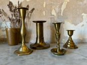 4 Elegant Antique French art deco style candle holders vintage french chandelier