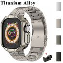 Luxus Titan Metall Armband für Apple Watch Ultra 49mm Series 9 8 7 6 5 4 3 2 SE