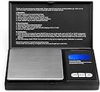 Ascher Digital Pocket Scale, 200g/0.01g Mini Scale 6 Units, LCD Backlit Display, Auto Off, Digital Grams Scale, Mini Food Scale, Jewelry Scale (Battery Included)