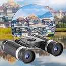 40 X 22 Zoom Binoculars, High Definition Low- Night Vision Travel Folding Telescope, Travel Folding Telescope Bag for Watching Travel Viewing Outdoor Binoculars for Adults
