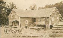 Postcard RPPC 1917 Vermont Londonderry Logging Lumber Sawmill 23-11654