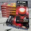 VHS Video Cassette Tapes Lot Of 8 Blank 6hrs T-120 Sealed New Old Stock 