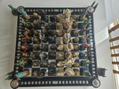 DeAgostini 2006 Chess Set Complete Dragon and Wizard Chess Set RARE 