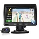Bluetooth GPS Navigation for Car Australia 9 inch Sat Nav with Reversing Camera (25M) for Cars Truck Motorhome, Includes Postcode POI, 2D 3D Map, Lane Assistant (Free Lifetime Updates)