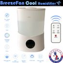 Air Humidifier XL 3.2L Aromatherapy Diffuse Oil Air Mist cool Home Remote + Led 