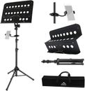 Sheet Music Stand Professional with Portable Bag Widened Panel, Thickened Pip...