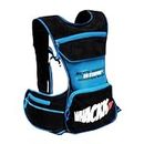 Whackk Whizz Running Bag |Unisex Camping & Hiking | Hydration Pouch Compartment w. Connecting Water ducts Pockets |Exercise & Fitness|Motorcycle Trekking Outdoor (Bladder Not Included) (Blue Black)