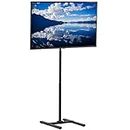 VIVO Extra Tall TV Floor Stand for 13 to 50 inch Screens up to 44 lbs, LCD LED OLED 4K Smart Flat, Curved Monitor Panels, Max VESA 200x200, Tall Pole for Treadmills and Ellipticals, Black, STAND-TV17