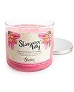 Stargazer Lily Highly Scented Natural 3 Wick Candle, Essential Fragrance Oils, 100% Soy, Phthalate & Paraben Free, Clean Burning, 14.5 Oz.