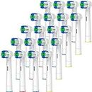 Replacement Toothbrush Heads Compatible with Oral B Braun, 20 Pcs Professional Electric Toothbrush Heads Brush Heads for Oral B Replacement Heads Refill Pro 500/1000/1500/3000/3757/5000/7000/7500/8000