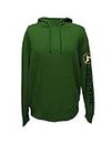 John Deere Men's Fleece Hood T-shirt Sleeve Print-Logo Green-L