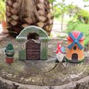 Miniature Fairy Garden Accessories Mini Fairy Ornaments Gnome House Set of 4