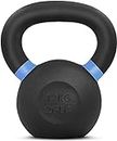 Yes4All Powder Coated Kettlebell Weights with Wide Handles & Flat Bottoms – 12kg/26lbs Cast Iron Kettlebells for Strength, Conditioning & Cross-Training