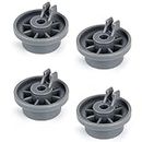 4 Pack 165314 Dishwasher Lower Rack Wheel Dishwasher Replacement Wheel Compatible with Bosch Kenmore etc, Replaces 00420198, 423232, PS3439123, 63016302400, AP2802428, AH3439123, EA3439123 and More