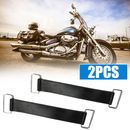2x Motorcycle Parts Rubber Band Belt Battery Tape Strap Holder Accessories Black