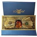Adiman 24Kt Gold Foil Banknote with Premium Note Holder Album Folder Paper Money USA Million Zimbabwe Trillion Bitcoin Dollar Doge (1 Doge Dollar)
