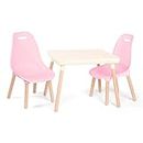 Ivory Table & Pink Chair Sets