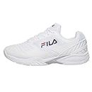FILA Women's Axilus 2 Energized Tennis Shoe (White/White/FILA Navy, 7)
