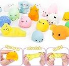 Chocozone Pack of 25 Squishy Toys Squishies Animals Squeeze Toys Stress Balls Cute Birthday Party Favors Squishy Toy for Kids, Multicolor