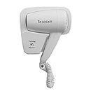 GOCART WITH G LOGO Hotel Electric Hair Dryer Wall-Hanging Hairdryer, Off White