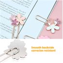 Paper Clips Metal Cherry Blossom Cute Sturdy Practical For Office Supplies