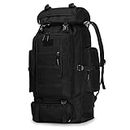 SUCIKORIO Tactical Backpack 100L Black Military Backpack Molle Assault Pack Army Outdoor Rucksack Great Capacity For Hiking, Camping,Trekking