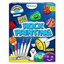 Skillmatics Rock Painting Kit - Mess-Free Art & Craft Activity for Girls & Boys, Craft Kits & Supplies, DIY Creative Activity, Gifts for Kids Ages 4, 5, 6, 7, 8, 9, 10, 11 12