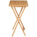 NEW Folding TV Tray Table Natural 19 x 15 x 26 Inch